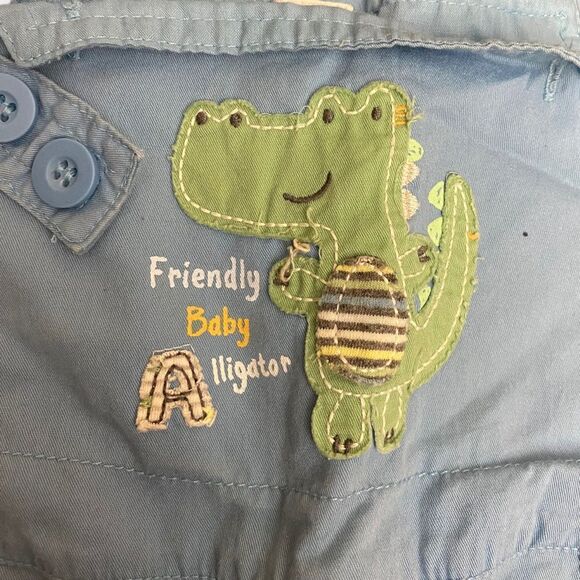 3/$15 Blue Baby Boy Overalls - Picture 4 of 4